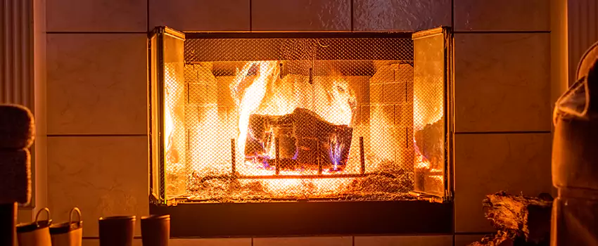 Mendota Hearth Landscape Fireplace Installation in Hopewell, Virginia